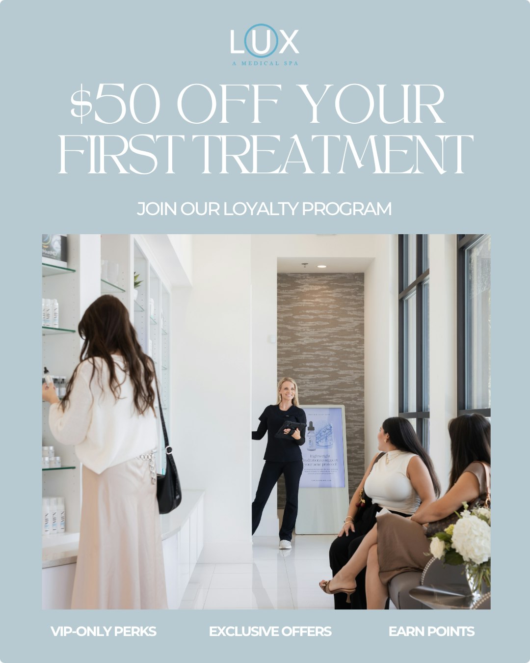New here? Start with $50 off on us.
Join our loyalty program and get a $50 credit toward your next treatment, plus VIP perks all year, monthly exclusive offers, and loyalty points.
✔️ Backed by medical expertise
✔️ Trusted by thousands across Hilton Head, Bluffton, & Beaufort
Comment "VIP," and we'll send you the link.