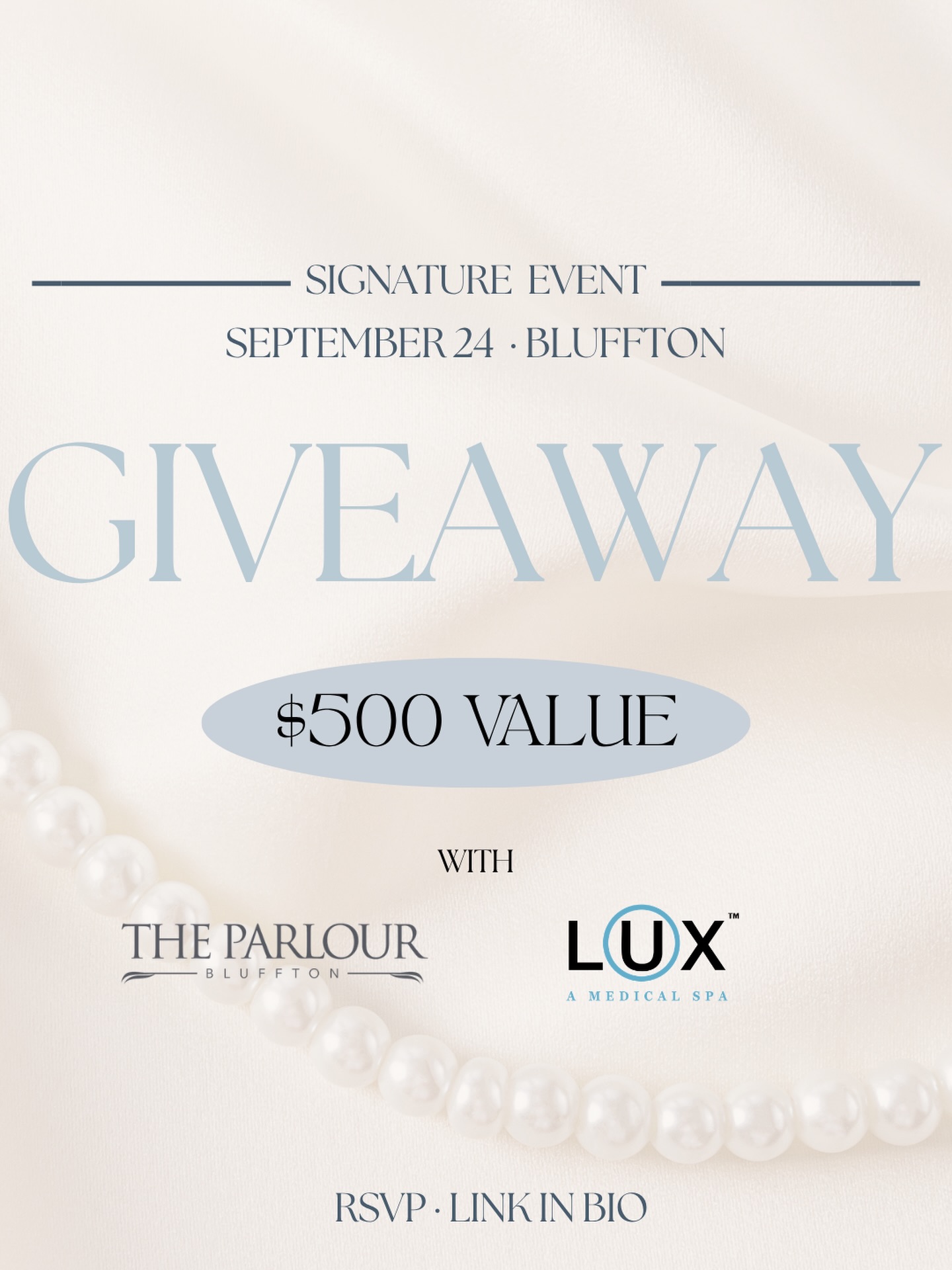 ✨ Because a great blowout deserves a great glow.
We’ve teamed up with @theparlourbluffton on a giveaway worth celebrating: $250 in Parlour gift cards, salon shampoo & conditioner, and a LUX HydraFacial — nearly $500 in hair and skin, on us.
👉 How to enter:
Follow @lux_a_medical_spa and @theparlourbluffton
Tag 3 friends in the comments
✨ Want a second shot at winning? Share this post to your story and tag us both for a bonus entry.
And while you’re here — The LUX Signature Event is September 24th. This Story you’re about to share? Consider it your invite too. RSVP: link in bio.
📅 Entries close Sept 16th at 9pm — winner announced Sept 18th. Online entry only; not tied to attending an event in person.
Not sponsored, administered, or endorsed by Instagram.