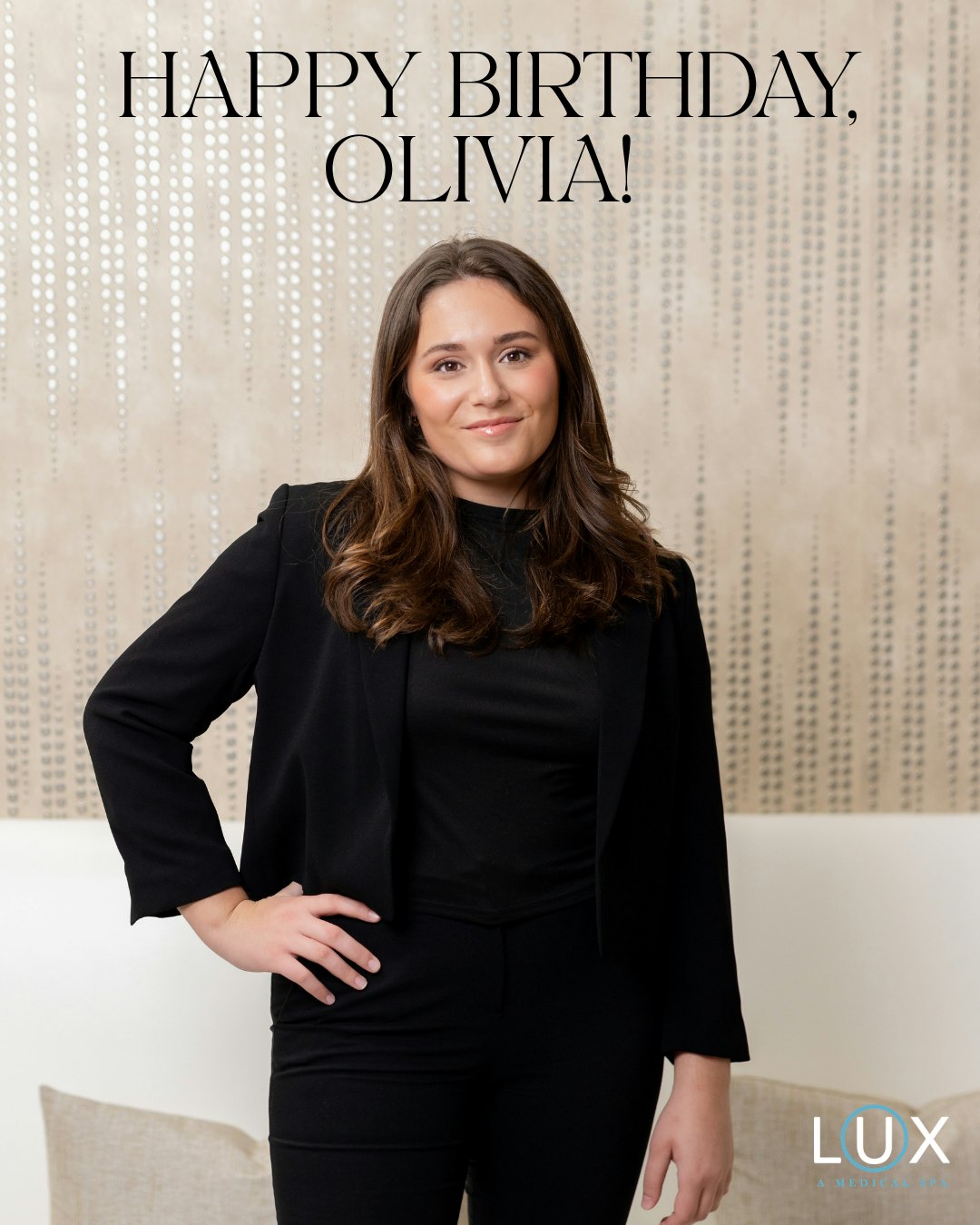 Happy Birthday, Olivia (L.E.)! ✨
Whether she's welcoming patients or providing treatments, Olivia helps make LUX ~A Medical Spa a place where our patients feel cared for, confident, and beautiful.
We're so grateful for everything she brings to our team and our patients each day. Join us in wishing Olivia a very Happy Birthday in the comments!